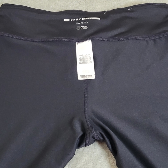 DKNY Sports Woman's High Waist Compressed Mesh Legging Black XL - Picture 11 of 14